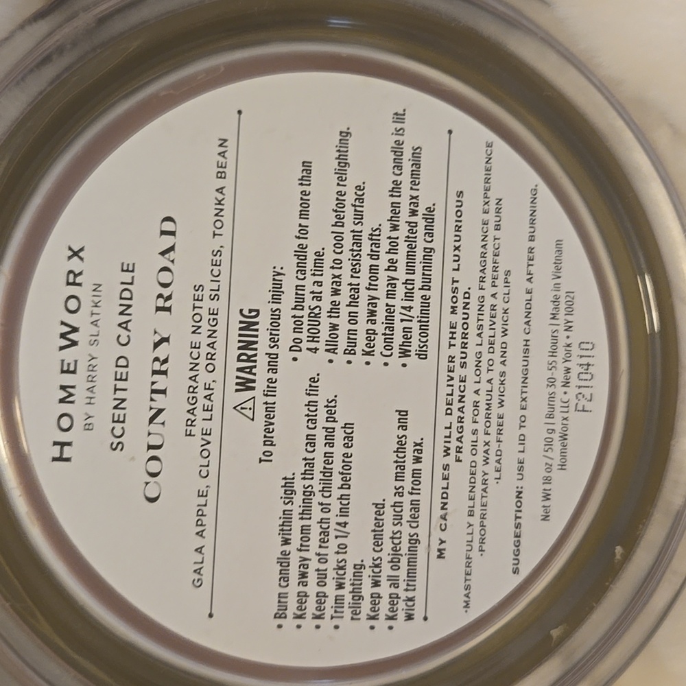 HomeWorx Country Road Scented Candle - Picture 4 of 4